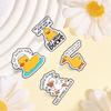 Funny Duck Pun Badges Feels Great Not Giving A Duck Enamel Pin Cartoon Animal Goose Duckling Brooch Accessories Decor Gift