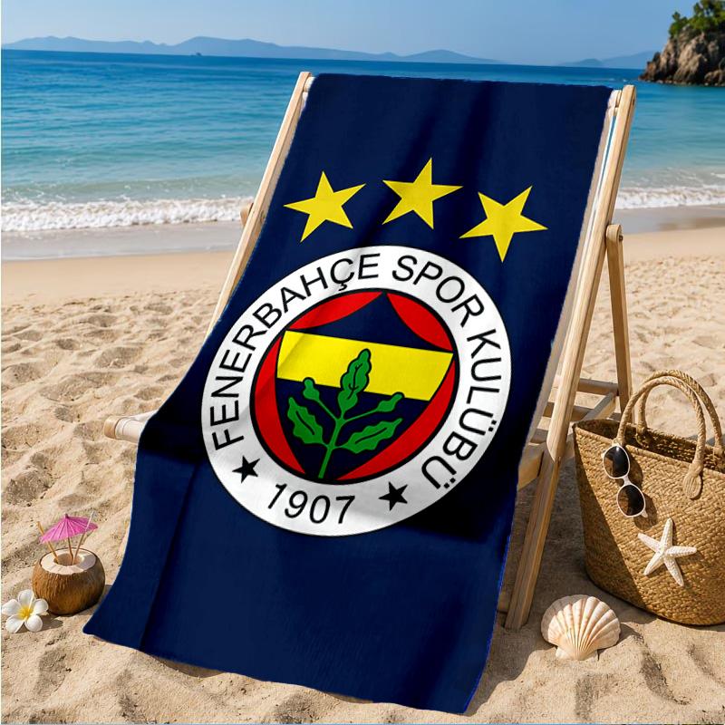 Fenerbah?E-Sport Club Emblem Strandtuch, Schnelltrocknend, Pflegeleicht, Geeignet für Fitness und Strandurlaub, Sport-Essential