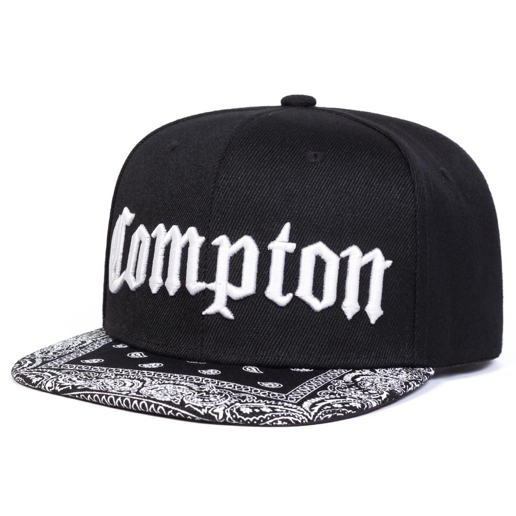 Unisex COMPTON Letter Embroidery Baseball Hats Spring Autumn Outdoor Adjustable Casual Hip-hop Trucker Caps Sunscreen Hat