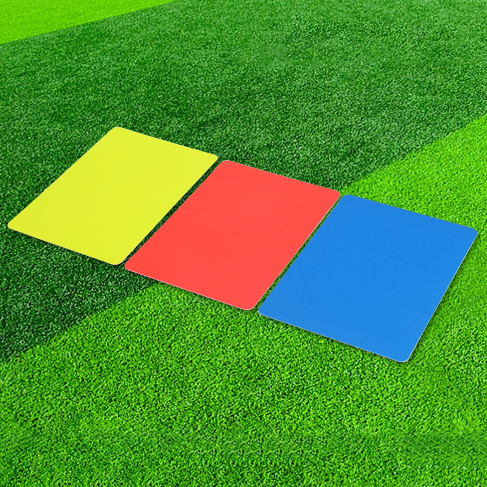 

Referee Penalty Cards Soccer Multifunctional Red Yellow Blue Officials Kit