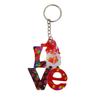 Holographic Resin Molds with Hole Christmas Gnome Pendant Silicone Mold for DIY Keychains Pendants Jewelry Resin Craft