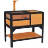 Wooden Tortoise House With Shelter Run Shelf Lamp Holder Tray Yellow