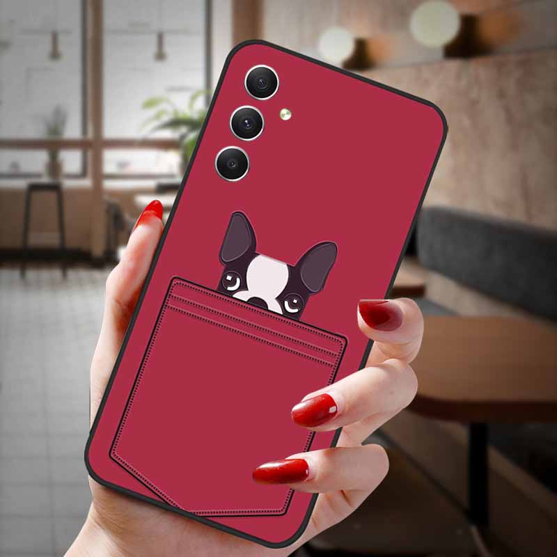 For Samsung Galaxy A55 5G Case 3D Emboss Floral Relief Silicon TPU Soft Phone Cover for Galaxy A15 A25 5G Bumper Funda A 55 A35
