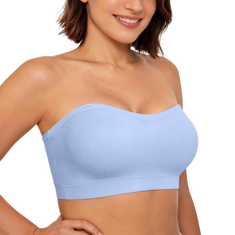 European and American underwear women's strapless non-slip tube top, chest wrapping, gathering, upper support, no steel ring bra, bra