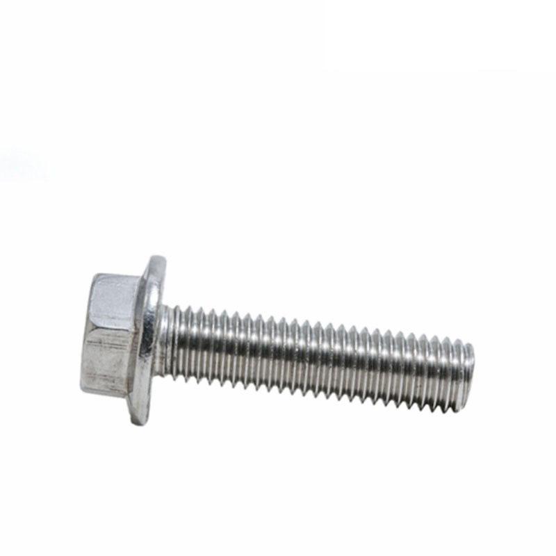 Authentic GB5789 Hex Flange Head Bolt with Washer Teeth, 304 Stainless Steel, Sizes M5-M10