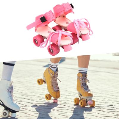 Dětské kolečkové brusle, dvouradové, lehké a pohodlné, čtyřkolečkové chrániče pro děti,