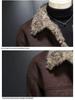 Men's High-End Lambswool Leather Motorcycle Jacket for Autumn/Winter