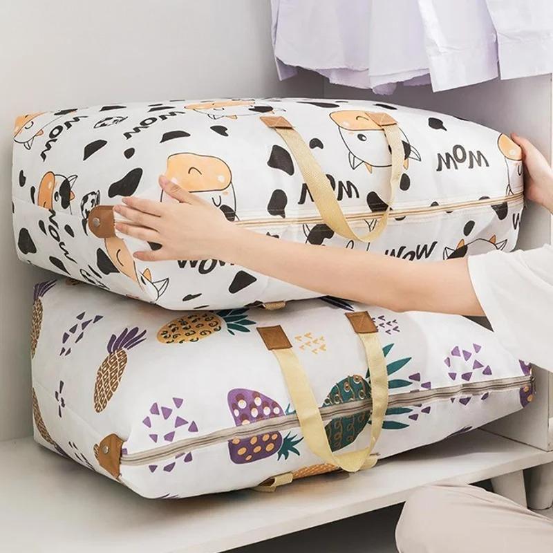 Borsa porta piumone Borsa per riordinare il dormitorio Borsa per vestiti di grande capacità Borsa per bagagli per piumone Borsa per imballaggio portatile per traslochi