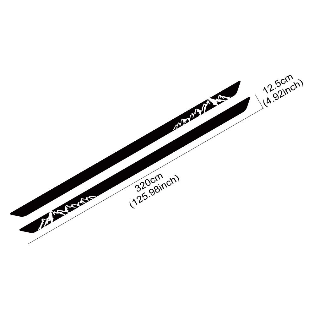 Car Side Stripe Stickers For Fiat Ducato L3 L4 (2006-On) Camper Motorhome Van Vinyl Mountain Tree Decoration Decals Accessories