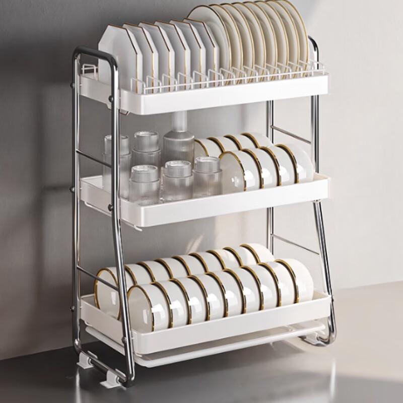 Yingbai 3-Tier Stainless Steel Dish Drying Rack