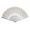 Chinese Dancing Wedding Party Lace Silk Folding Hand Held