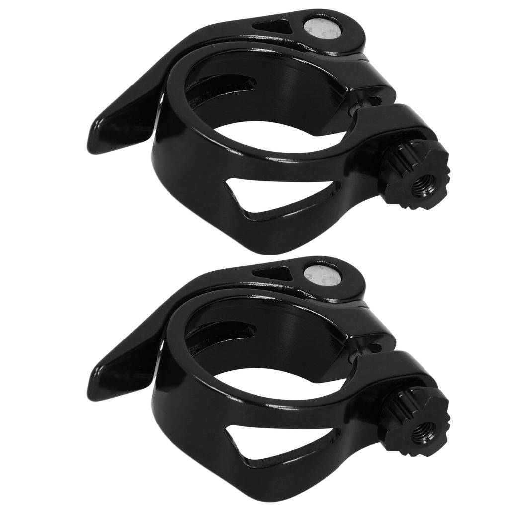 2Pcs 34.9MM Mountain Road Bike Quick Release Seat Post Clamp Tube Clip Accessory