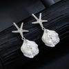 Tassel Beach Style Earrings Zinc Zinc Zinc Alloy Starfish Pendant Earrings Shell Dangle Earrings  Party