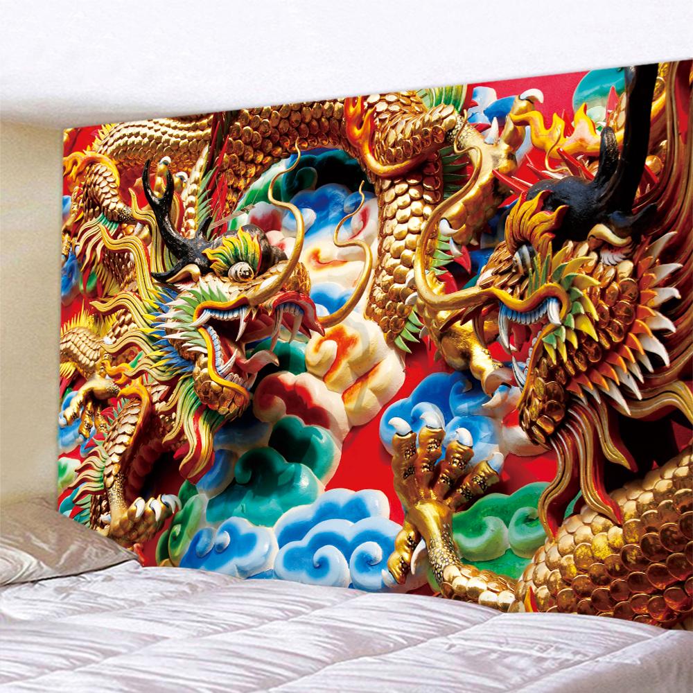 Buy Medieval Dragon Home Decor Art Tapestry Hippie Boho Tarot