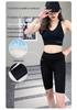 Shark Women's High Waist Gray Yoga Shorts - Spring/Summer Hip-Lifting Base Layer for Fitness
