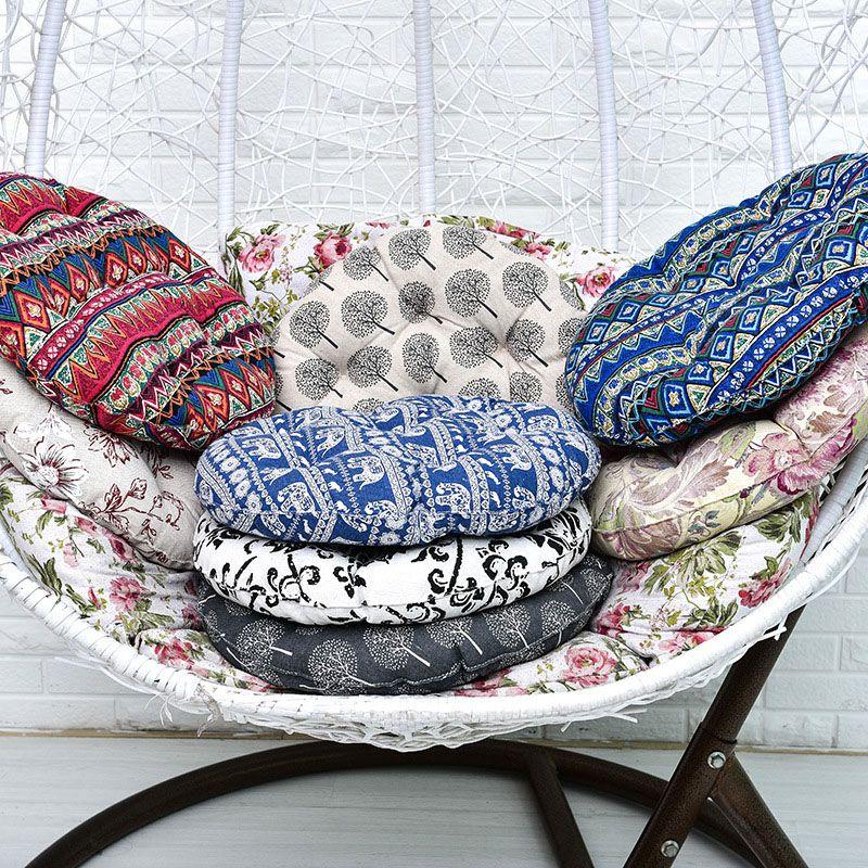 Luxurious Round Cushion Patio Tatami Meditation Mat Seat Pillow With Soft Touch Feeling