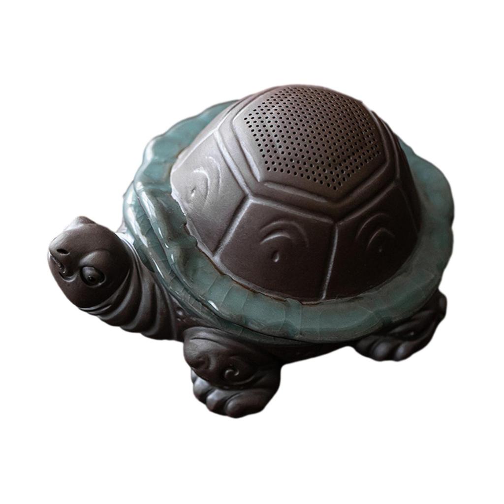 Tea Pet with Tea Filter Shelf Table Tea Room Clay Decoration Detachable Dining Room Tea Infuser Mini Sculpture Turtle Statue