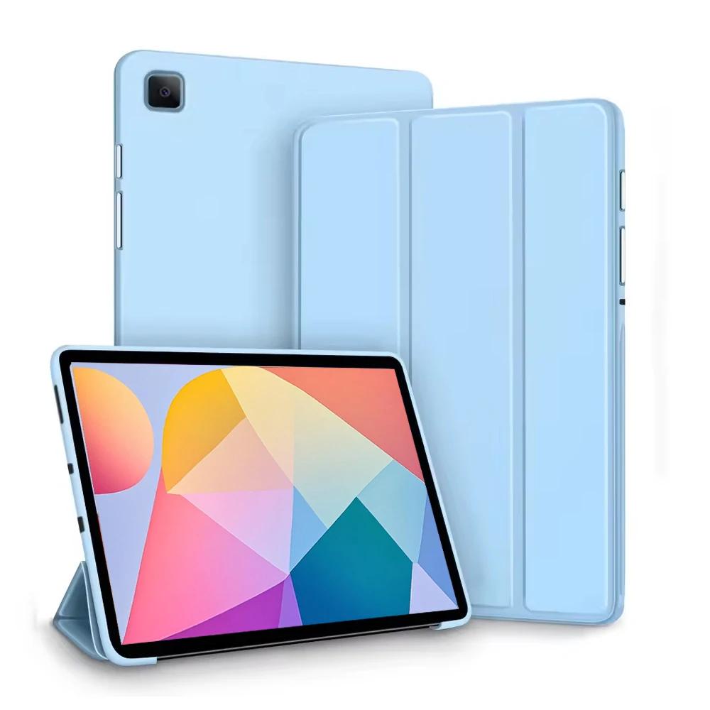 Pour Samsung Galaxy Tab A8 10.5 pouces Étui de Tablette à Support Magnétique Tri-pli Funda Pour Galaxy SM-X200 X205 Coque de Protection Tab A8 10.5in white