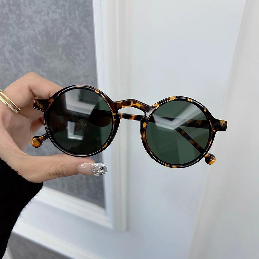 Vintage Round Sunglasses Women Men Brand Designer Retro Sun Glasses Female Male Mirror Punk Outdoor Circular