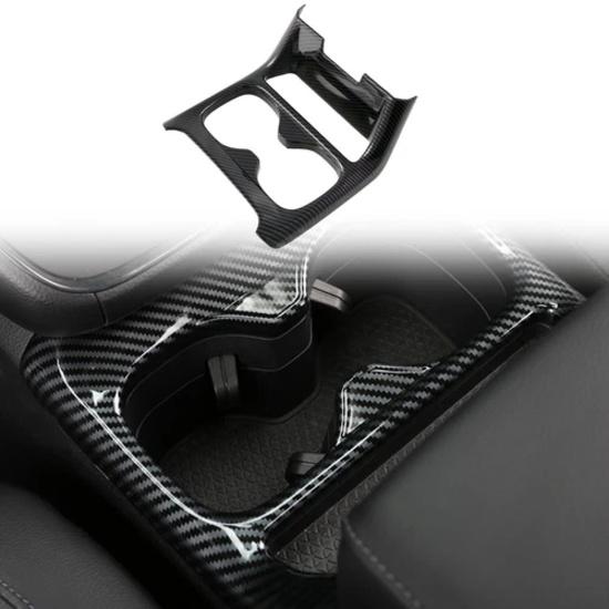 For Honda CR-V CRV 2023 2024 Carbon Fiber Look Front Water Cup Holder Cover Trim