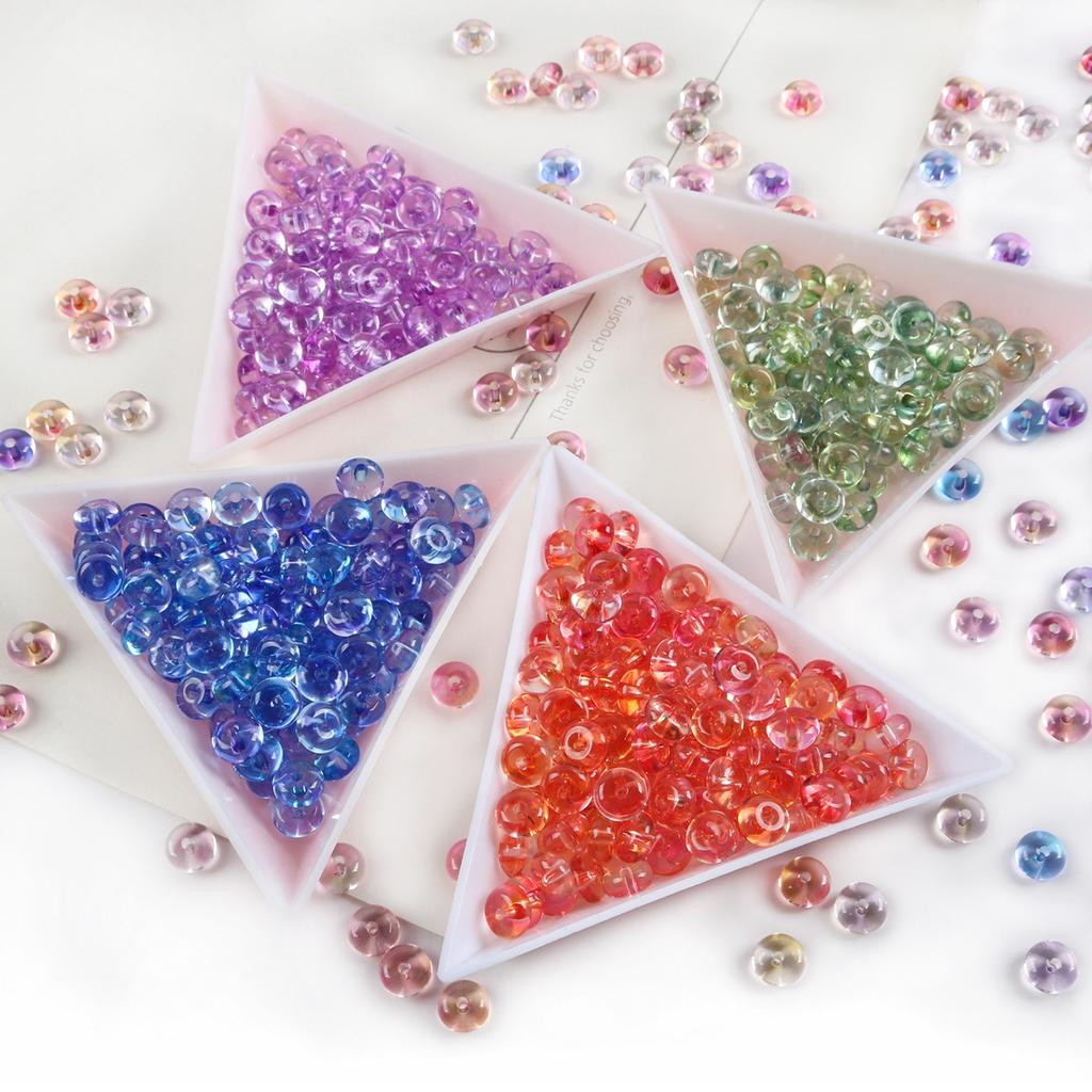 3X6Mm High-Quality Glass Rice Bead Abacus Loose Beads Diy Handmade Beaded Bracelet Necklace Jewelry Accessories