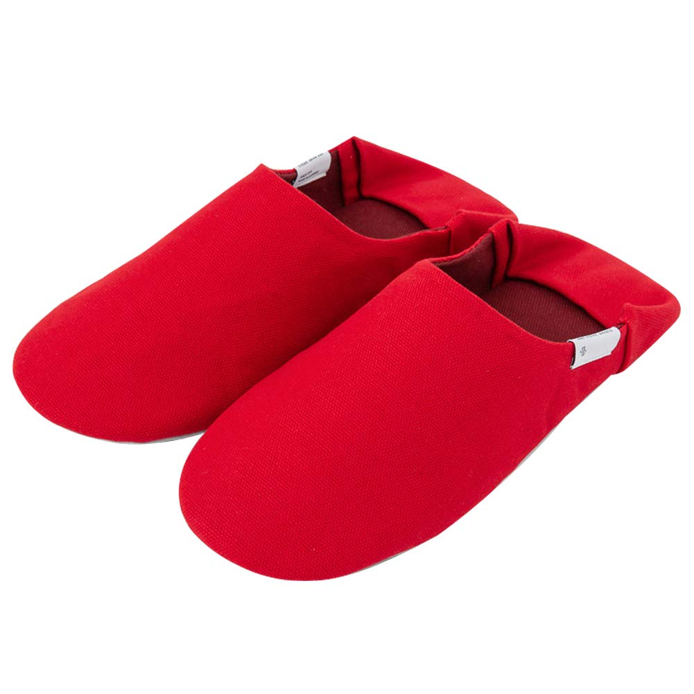 

Babouche Canvas Large Cardinal Red HOME Shoes, (25-27cm), [ABE SHOES]