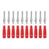 10Pcs 4mm 7Pin Banana Plug Copper 1000V 32A Stackable Male Plugs with Soft Sleeve Screw Tight