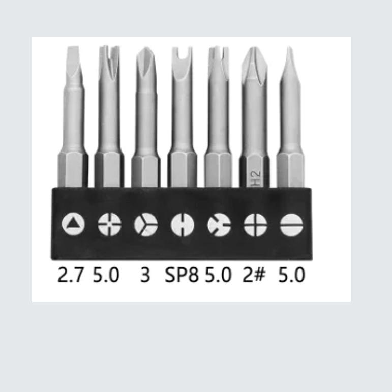 5/7/13Pcs Special Shaped Screwdriver Set 50mm U-shaped Y-Type Triangle Inner Cross Three Points Screwdriver Bit Tool Garden Tool