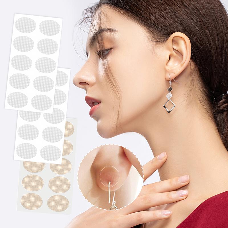 10-500 Patches Nude/Transparent Earlobe Support Stickers For Prevent Stretched Or Torn Protective Relieve Strain Daily Wear