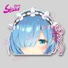 Rem Ram Peeking Anime Sticker Car Accessories Vinyl Car Stickers - Waterproof Decals For Cars Trucks Suvs Window Bumper Laptop