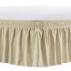 Bed Skirt Elastic Wrap Around Wrinkle Fade & Shrink Resistant Bed Skirt Bed Skirts for Adjustable Bed Easy Fit Dust Ruffle