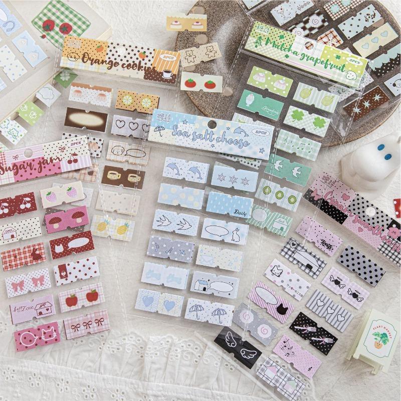 Decorative Stickers Romantic Stickers Cute Label Material Hand Account Collage Student Diary Marker Index Sticker
