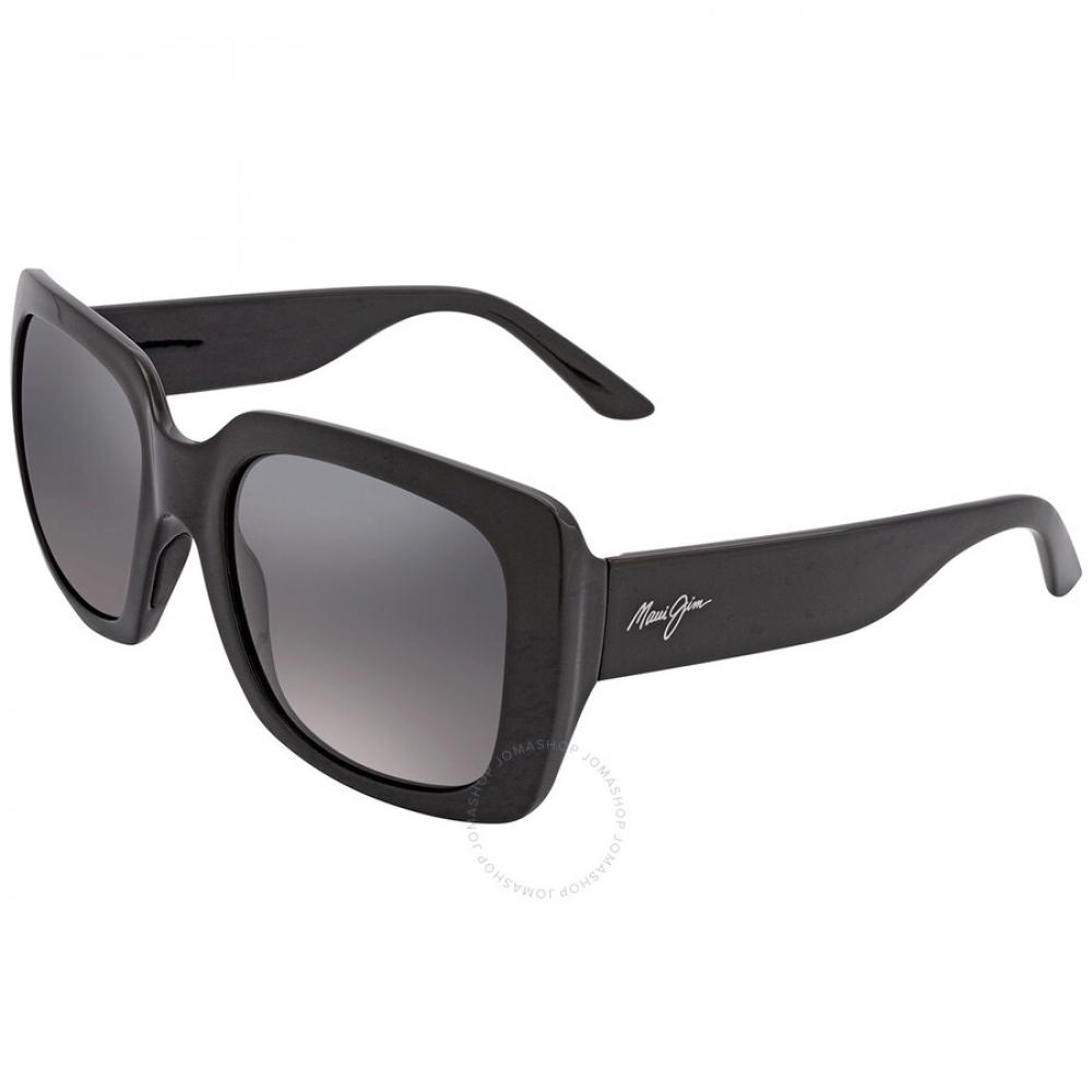 Maui Jim Two Steps Neutral Grey Square Ladies Sunglasses Gs863 02 55