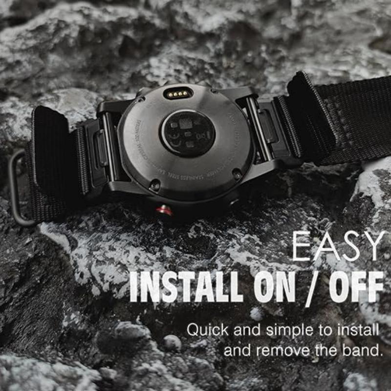 22mm 26mm The Velcro Nylon Strap Is Compatible with Garmin Fenix 8/7XPro and General 22/26mm Watch Band Series