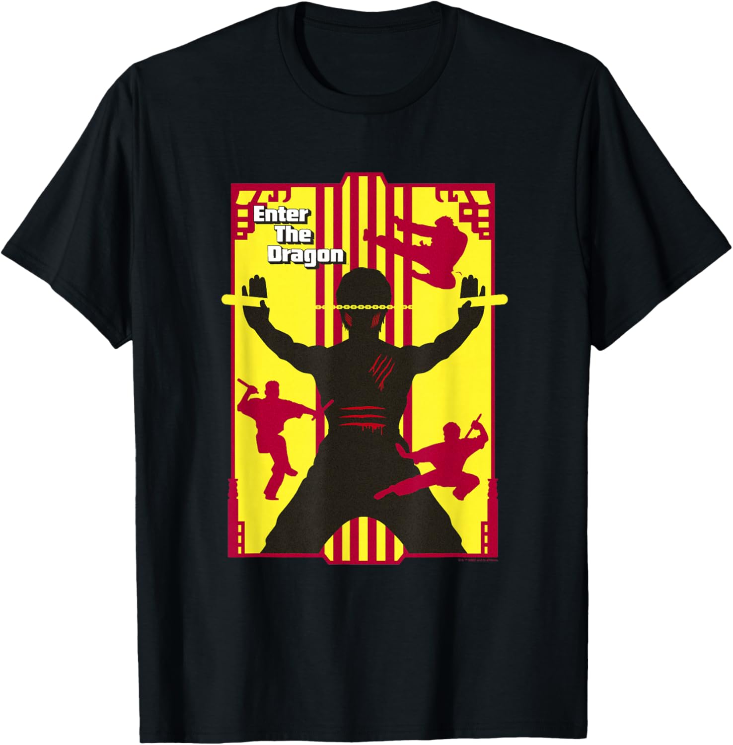 WB100 Enter the Dragon Bruce Lee Vintage Martial Artist T-Shirt S
