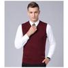 Men S Sleeveless V Neck Plaid Knit Vest Pullover Casual Top