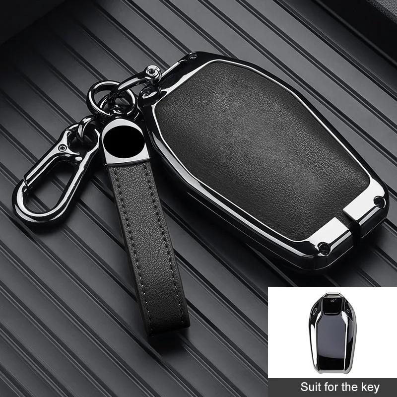 Zinc Alloy for BMW G30 G12 G11 G32 G31 5 7 Series I8 I15 G01 X3 X4 G02 G05 X5 G07 X7 LED Display Smart Remote Car Key Case Cover