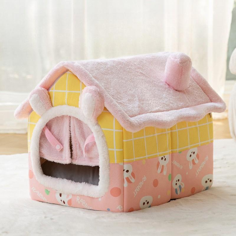 Winter Warmes Katzennest Haus Typ Katzenhaus Katze Vier Jahreszeiten Katzenbett Katzenvilla Teddy Bichon Hundehaus Heimtierbedarf