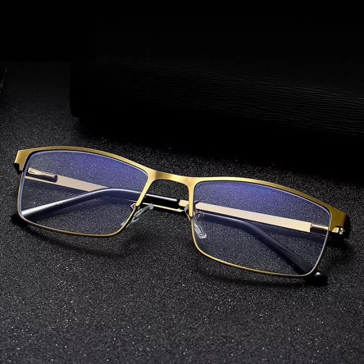 

Очки для чтения с мультифокусом для мужчин и женщин, прогрессивные, с защитой от синего света, для чтения вблизи и вдаль, антирадиационные, металлическая оправа 4.0