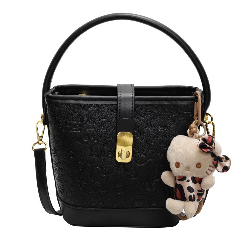 Women's 2025 High-End Commuting Crossbody Handbag - Small, Elegant Bucket Style