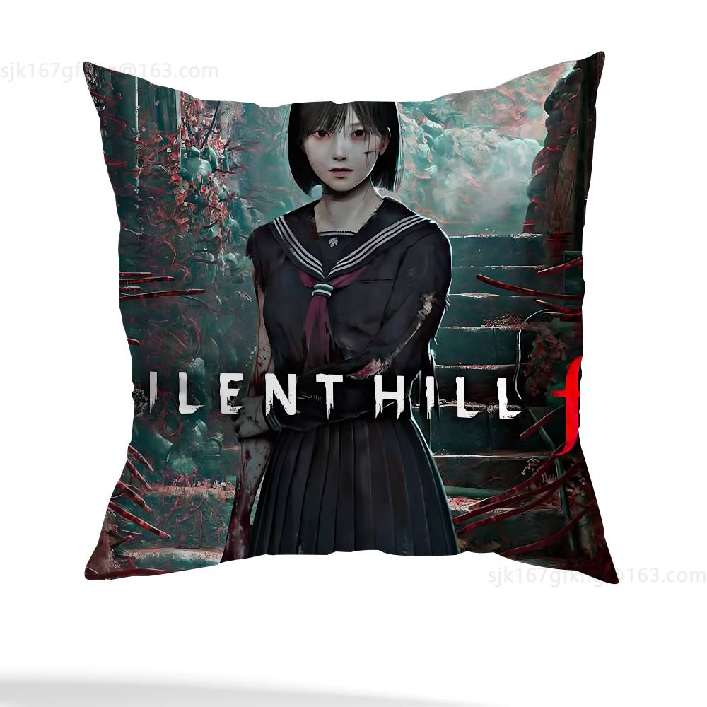S-Silent Hill  pillowcase casual style decoration, suitable for home decoration (excluding pillow core)