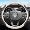 For Jeep Compass Avenger Wagoneer L Series III 4X4 Grand Wagoneer Car Steering Wheel Cover Leather Non-slip Auto Accessories