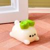 Cute Tiny Vegetables Resin Miniature Ornament Cartoon Scallion Figurine for DIY Dollhouse Fairy Garden Landscape Desk Office Decor