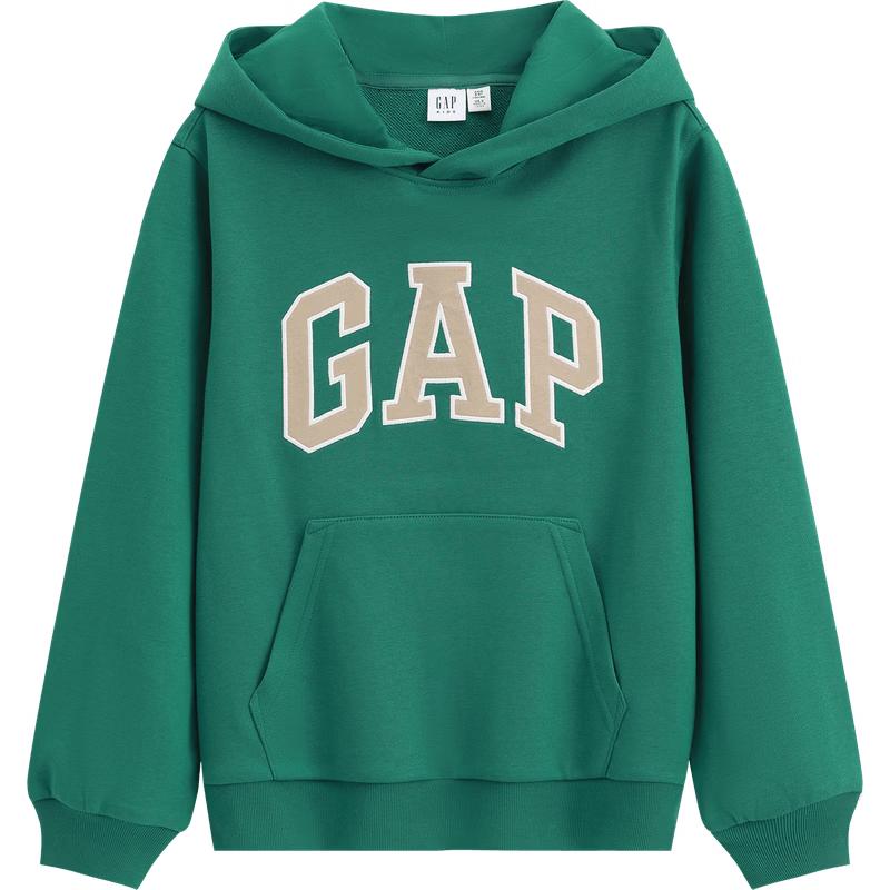 Gap Kids' 2026 Spring Logo Appliqué Loose Pullover Hooded Sweatshirt