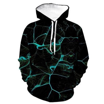 Men's Hooded Sweatshirt 3d Digital Print Sweatshirt Lightning Print Men's Casual Sweatshirt