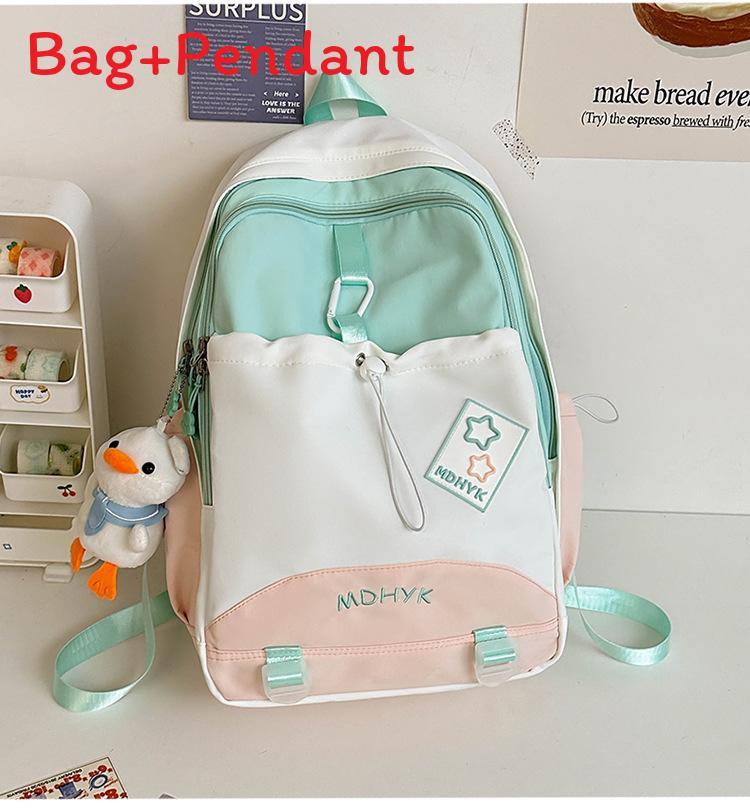 Minimalist Nylon Backpack For Women With Design And Laptop Storage For School Use