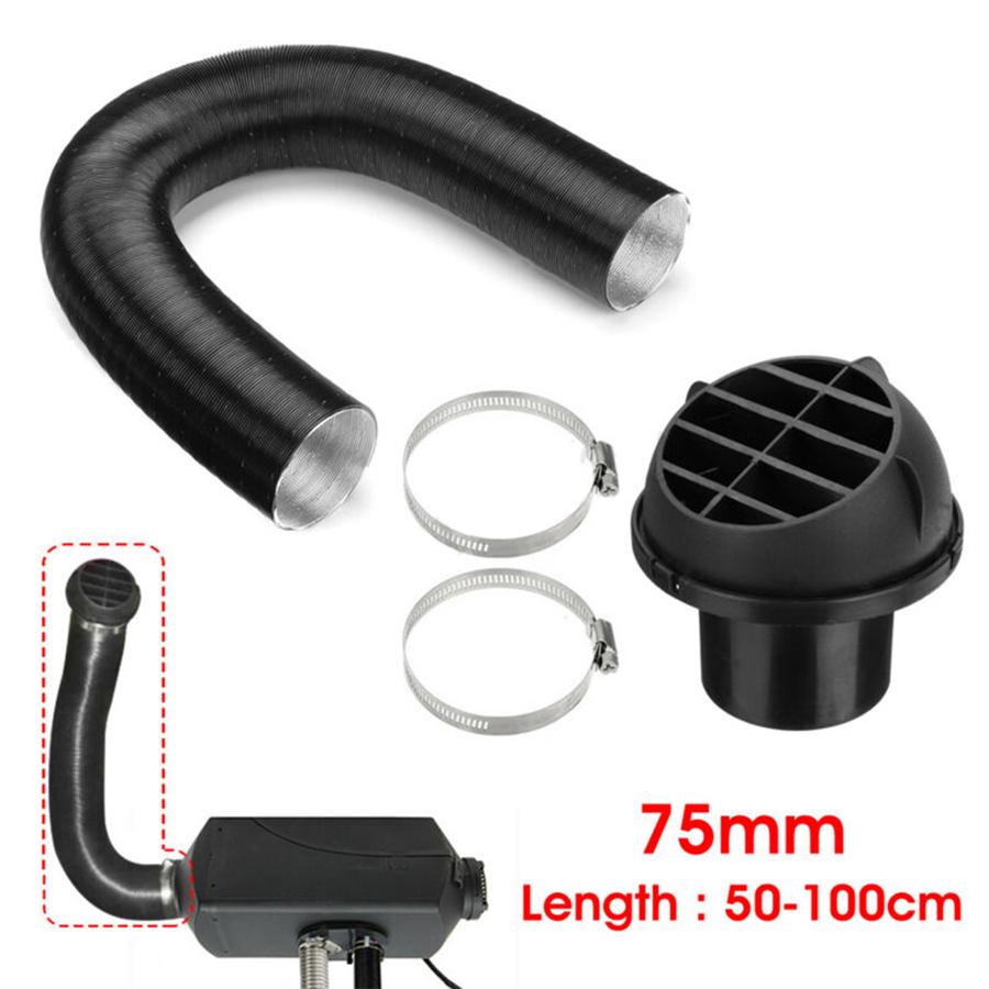 Parking fuel heater intake pipe + air outlet cover-75mm