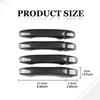 Car Exterior Door Handle Cover Trim Gloss Black Carbon Fiber LHD RHD For Renault Captur 2020-2026 Car Outer Styling ABS Trim