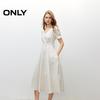 Only Women's 2025 Summer V-Neck Bubble Sleeve Midi Dress