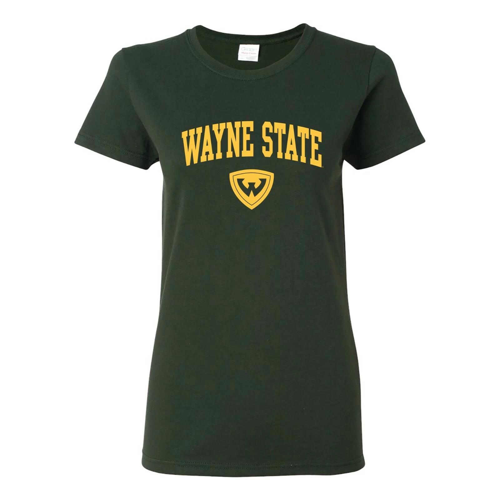Wayne State Warriors Arch Logo Womens T-Shirt XL